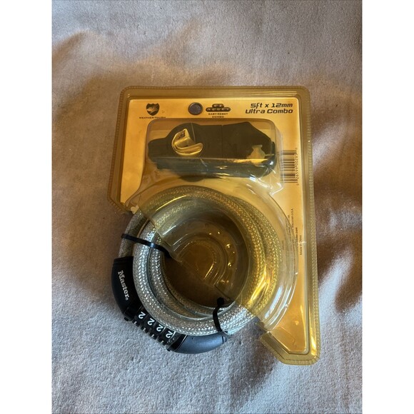 VTG New Old Stock 2004 Master Lock Combination Bike Lock 5 ft Ultra Combo - Picture 4 of 5
